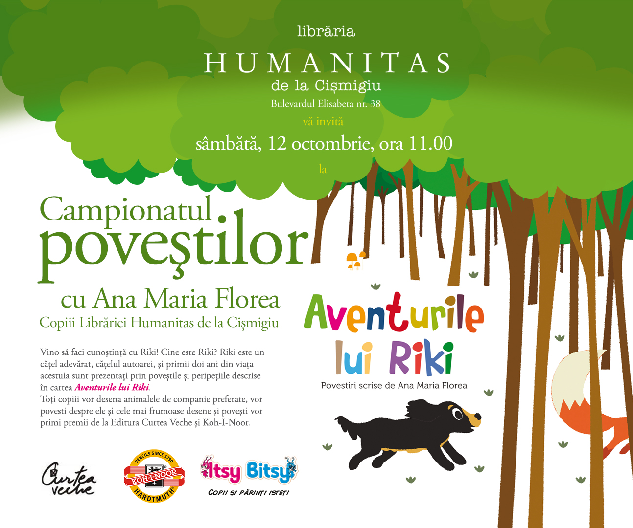 Aventurile lui Riki la Libraria Humanitas Cismigiu