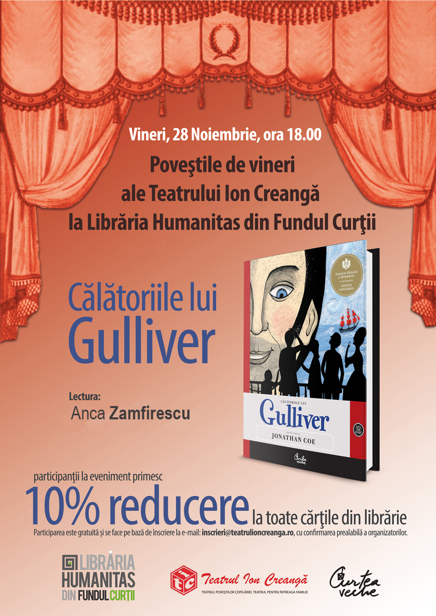 Afis_Calatoriile-lui-Gulliver _ Anca Zamfirescu